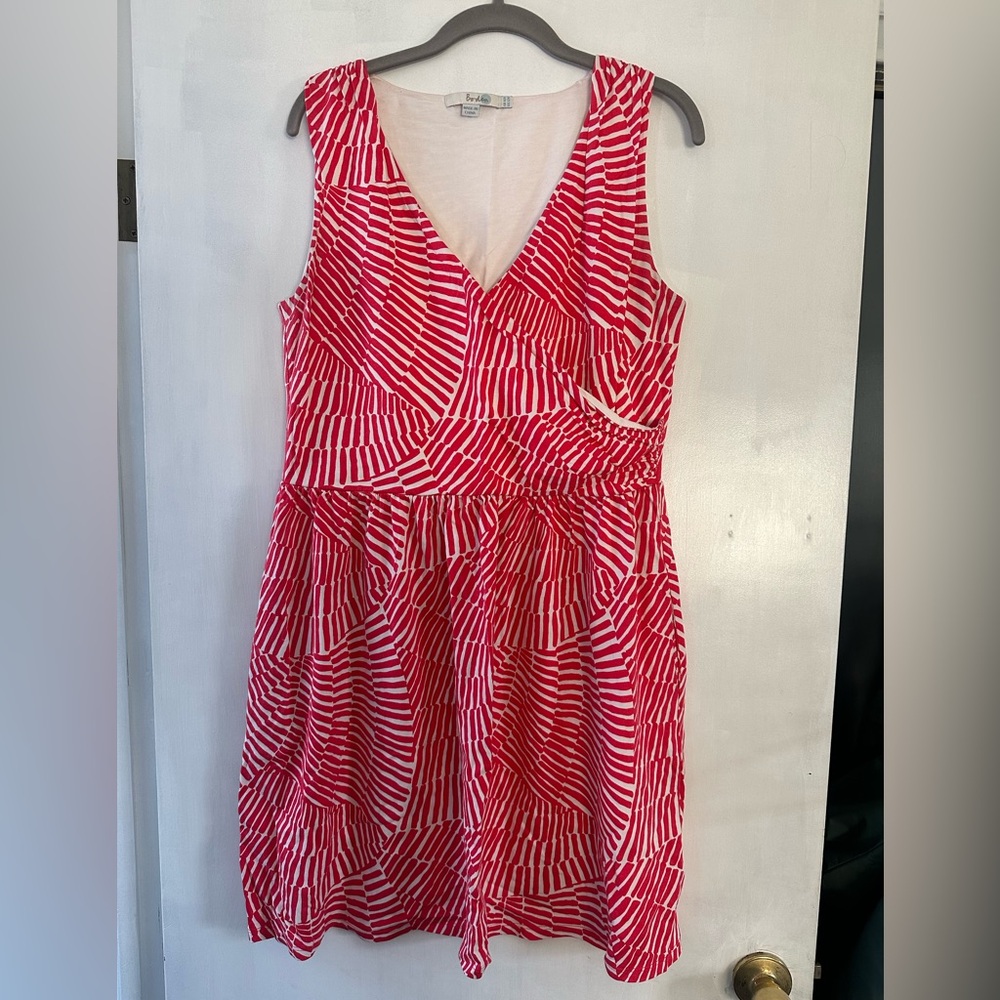 Boden Jersey Dress with wrap detail at the bust